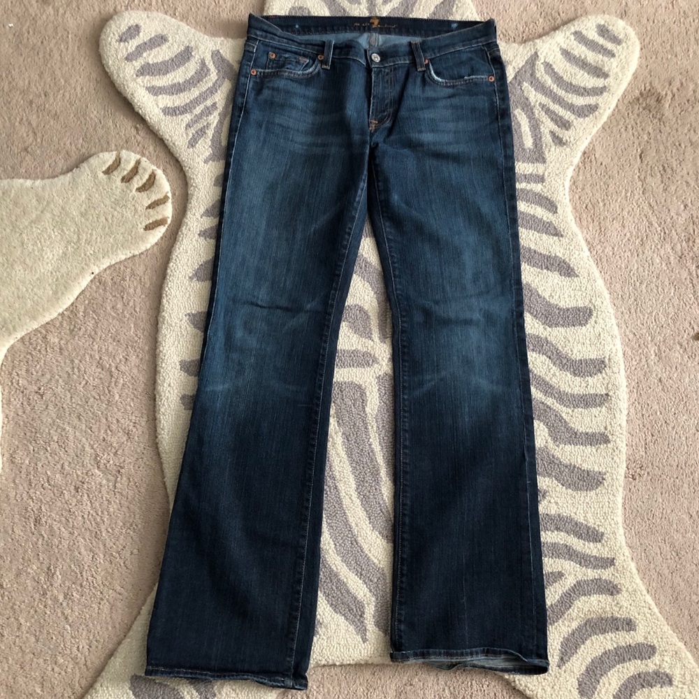 7 For All Mankind Bootcut Dark Wash Jean 31